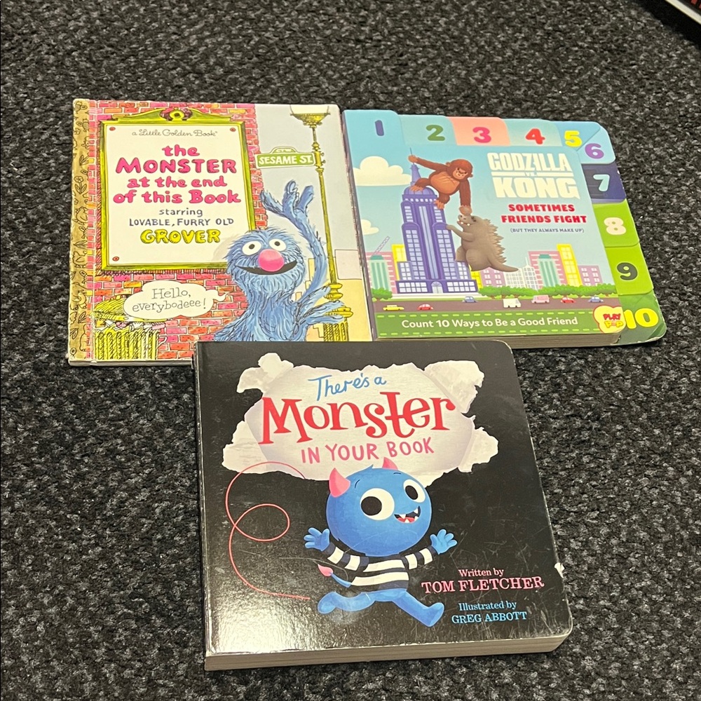 🍀6/$20 Sesame Street and Monster Book Set for Kids